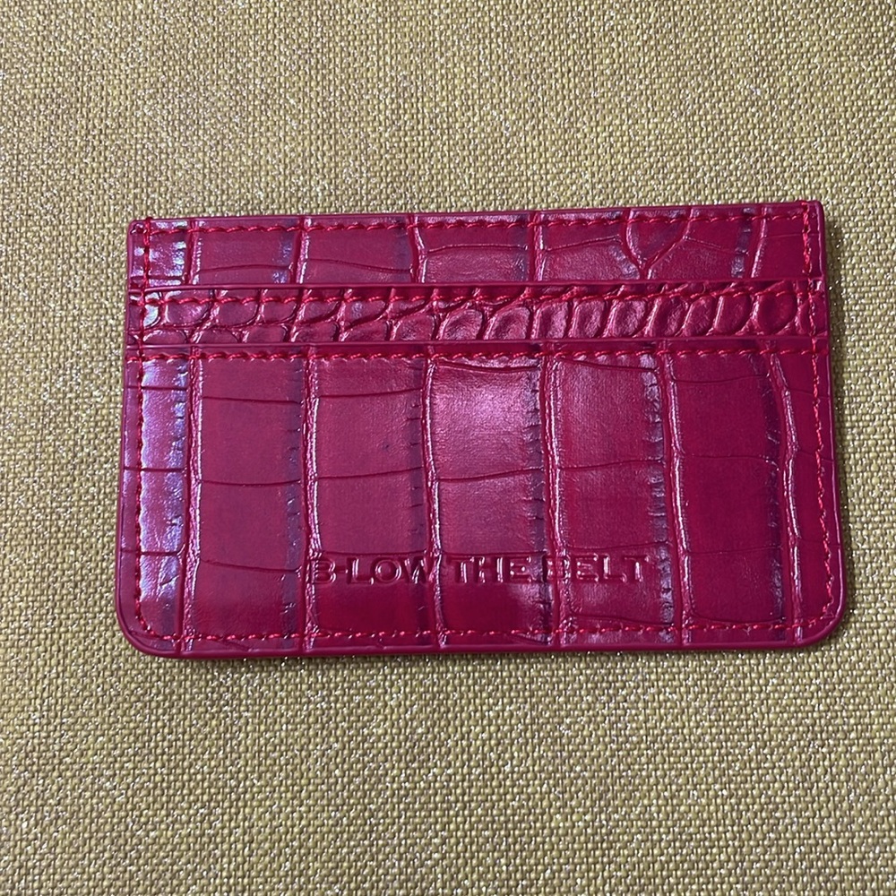 B-low The Belt Croc Card Case